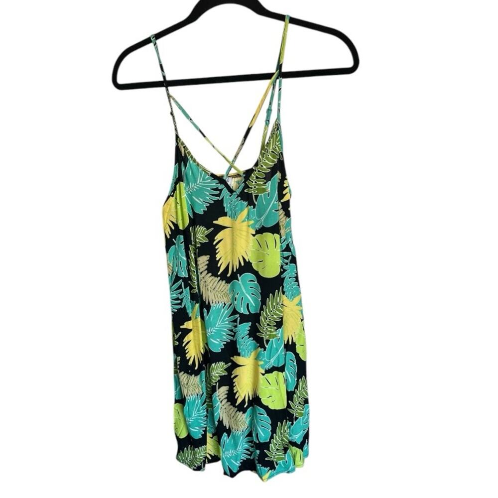 NWT Medium green Wet Seal Tropical Mini Dress